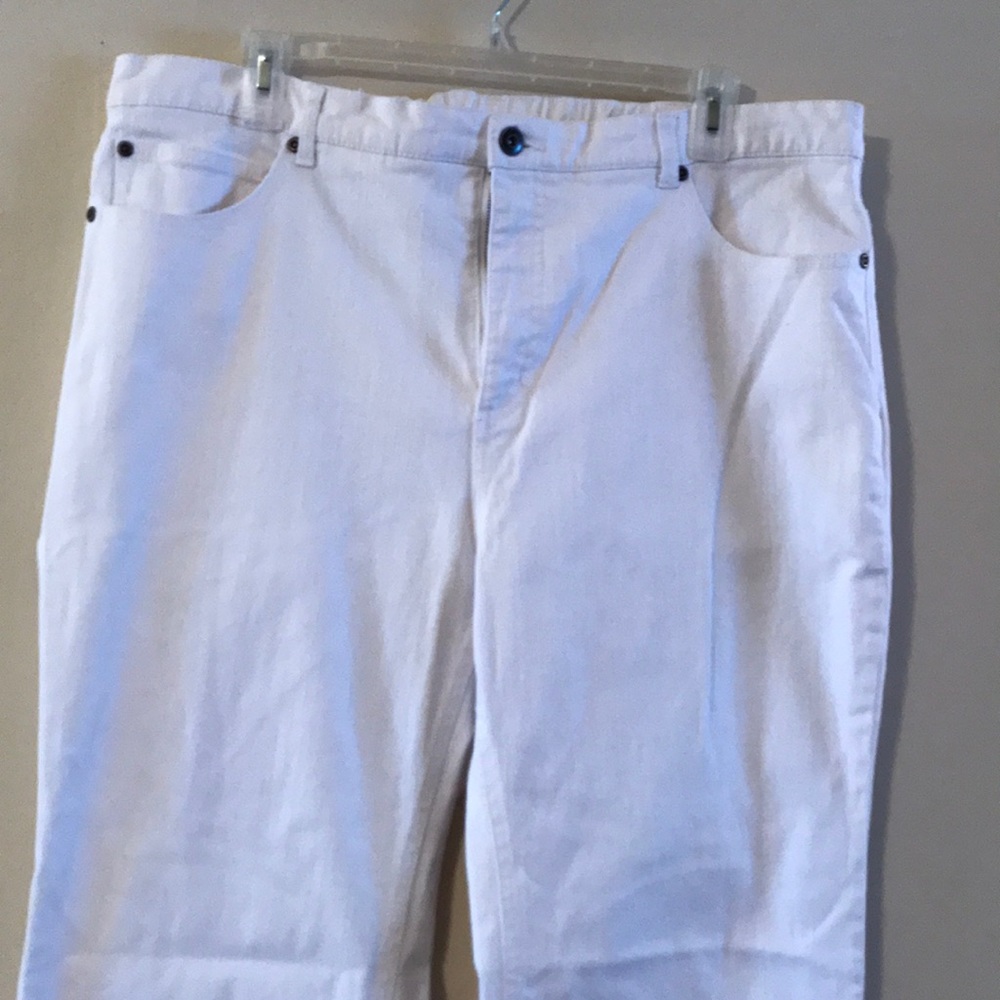 Size 16 White Flare Jeans